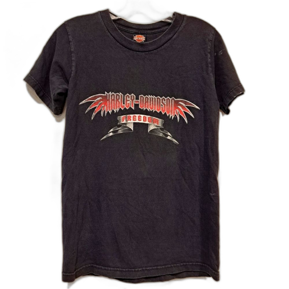 Harley-Davidson Freedom vintage t-shirt faded black Williamsport Maryland sz S
